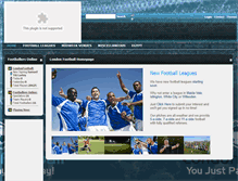 Tablet Screenshot of londonfootball.co.uk